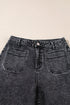 Patch Pocket Straight Leg Loose Fit Jeans